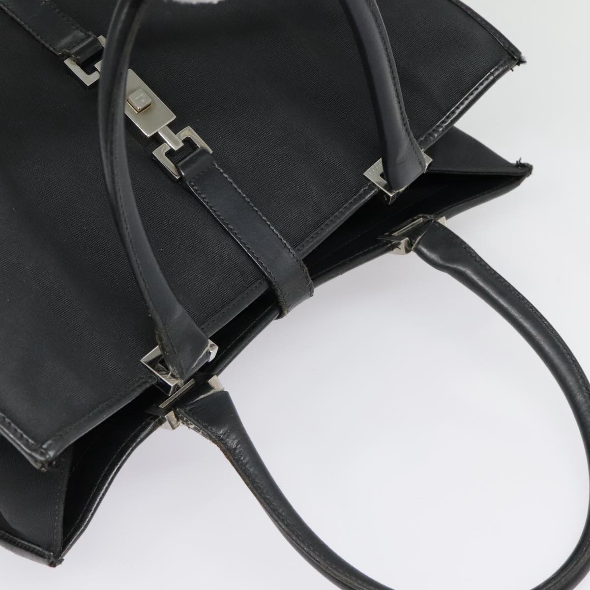 GUCCI Jackie Hand Bag Nylon Black Silver 002 002 - 6