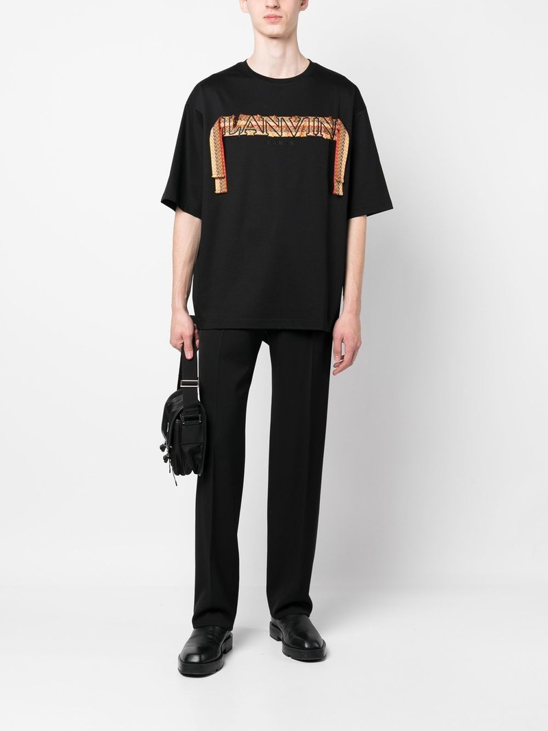 Lanvin embroidered-logo cotton T-shirt outlook