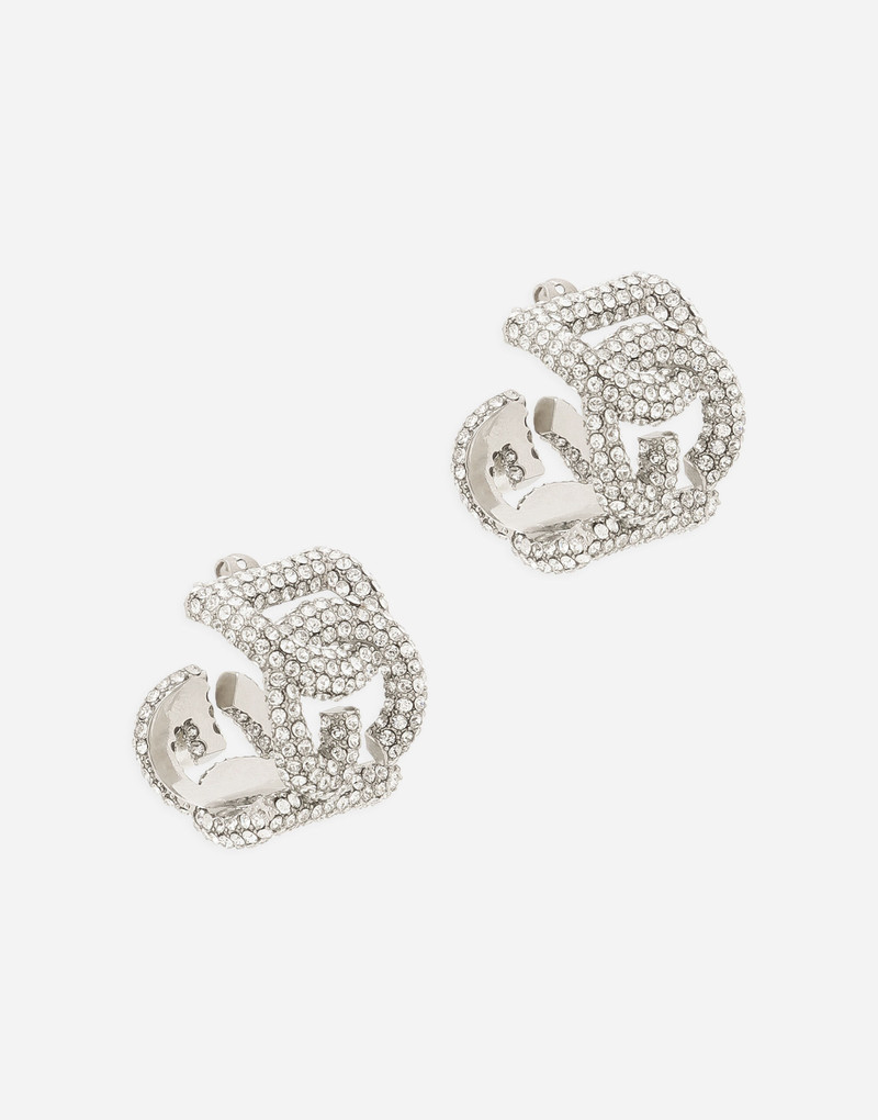 Dolce & Gabbana Rhinestone earrings with DG logo outlook