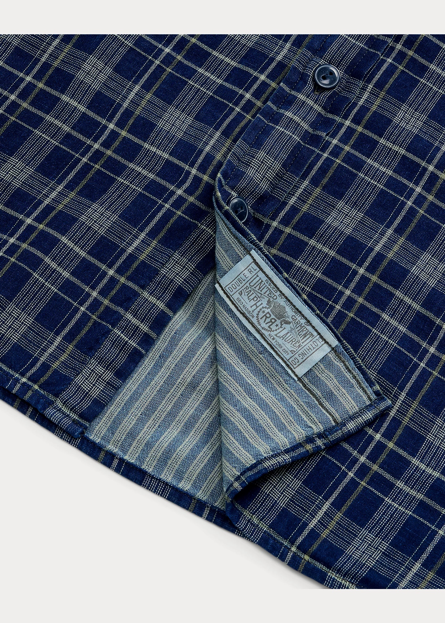 Indigo Plaid Double-Faced Workshirt - 4