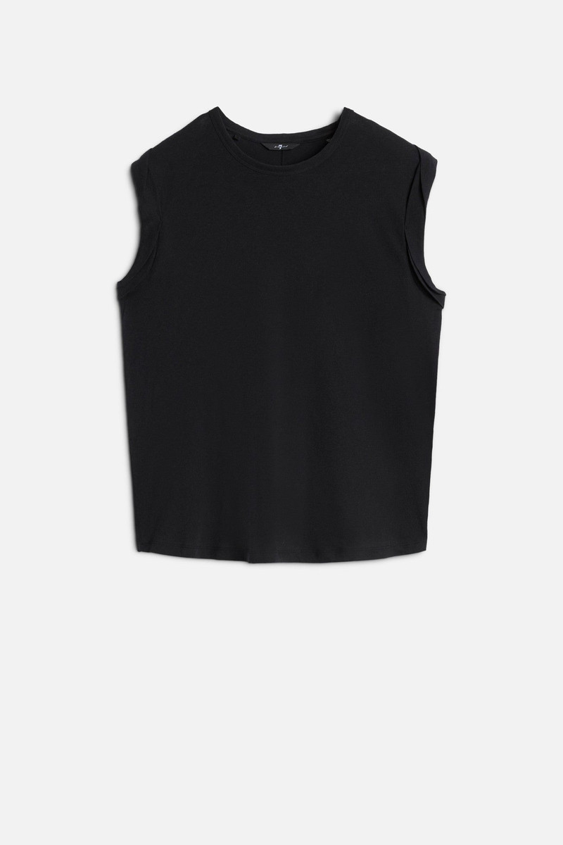MUSCLE TEE in Linen Blend 1