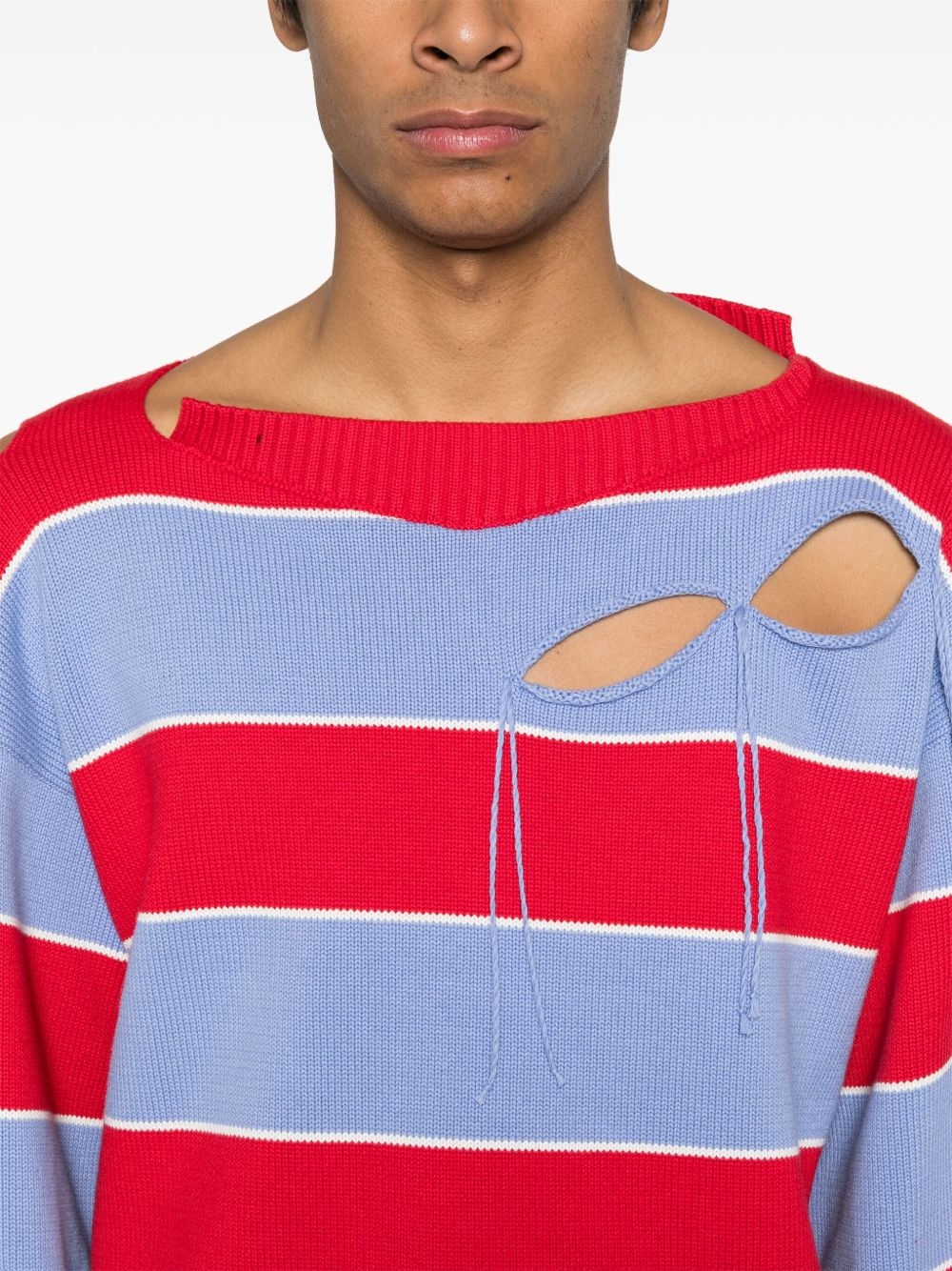 Slash Stripe sweater - 5