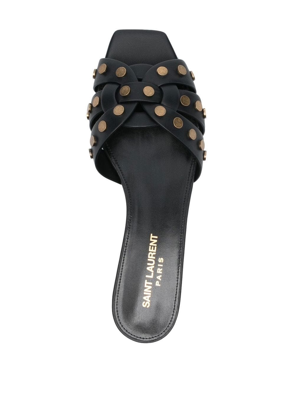 slip-on square-toe sandals - 4