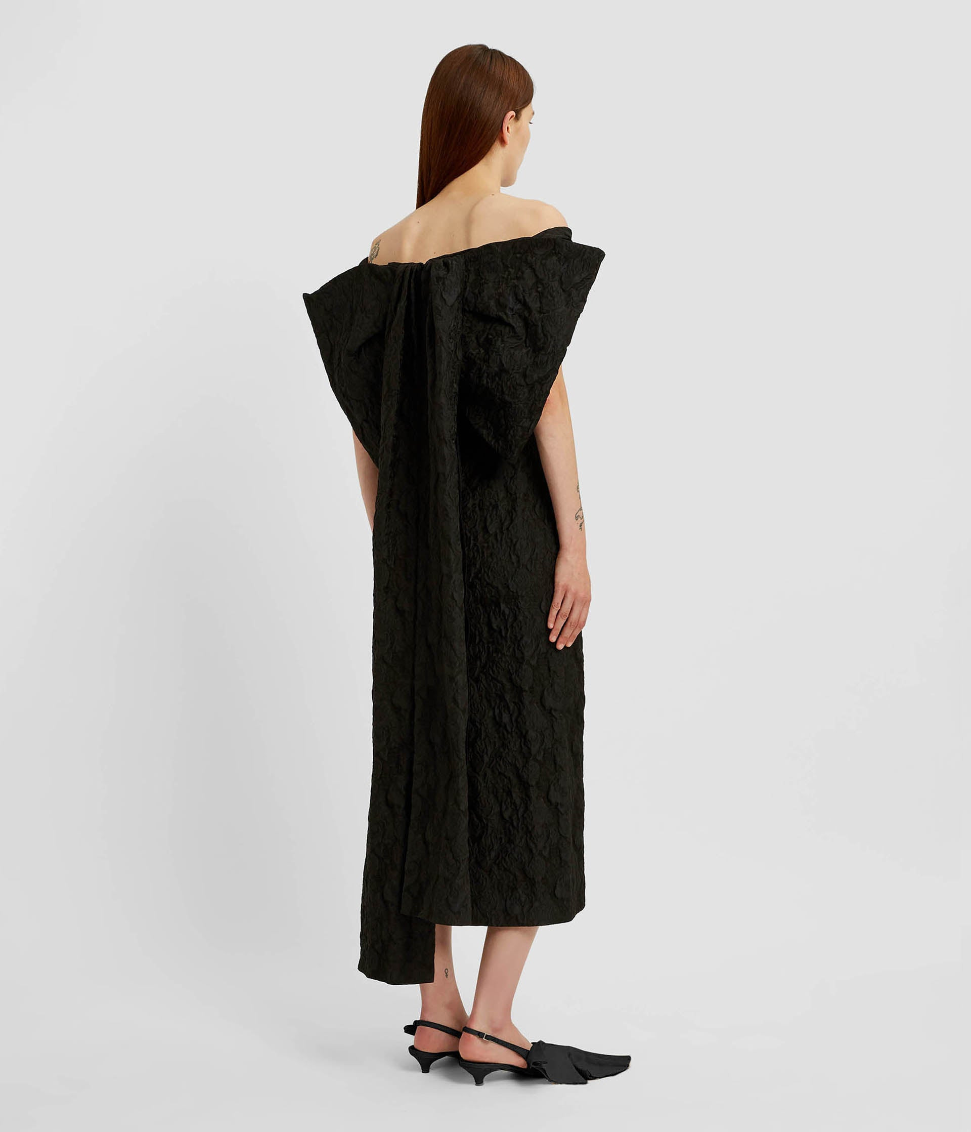 OFF SHOULDER COCKTAIL DRESS - 4