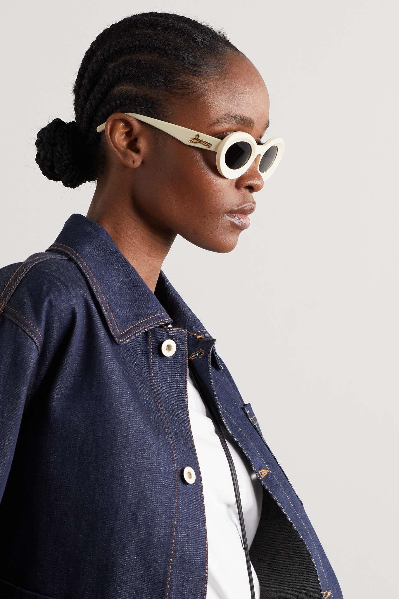 Loop oversized round-frame acetate sunglasses - 5