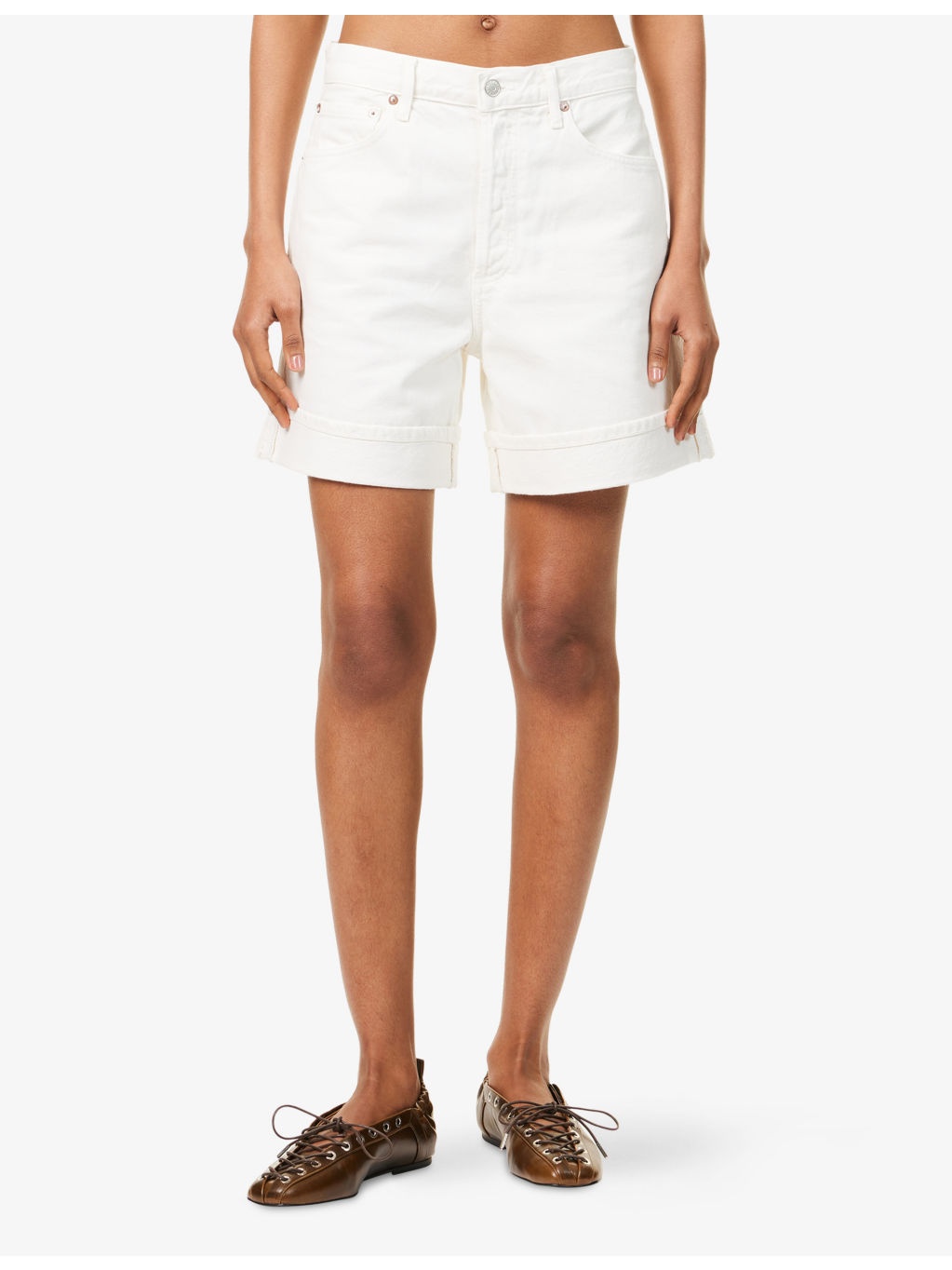 Dame High-Rise Denim Shorts - 3
