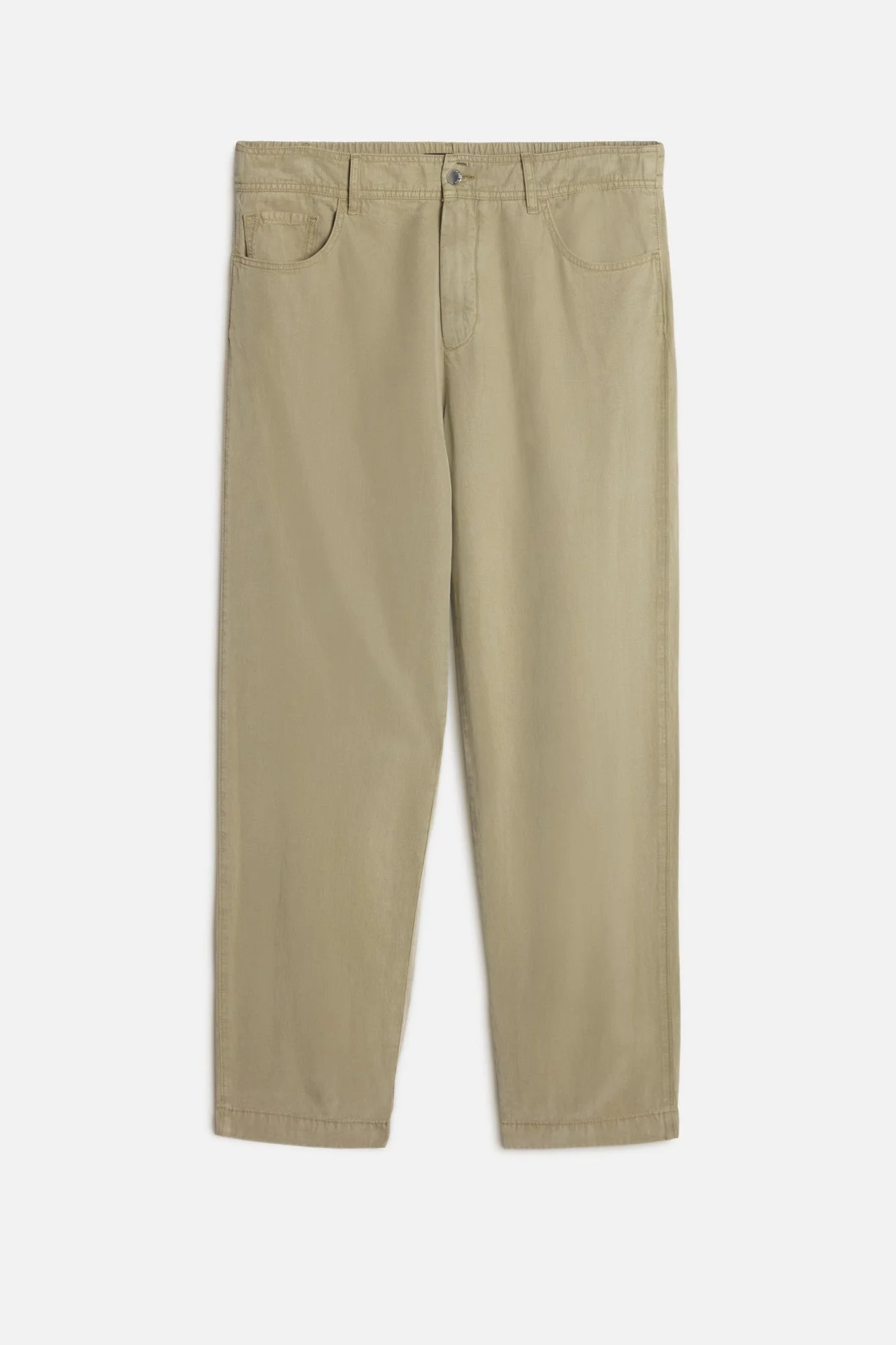 HYBRID JOGGER in Linen Blend Army - 1