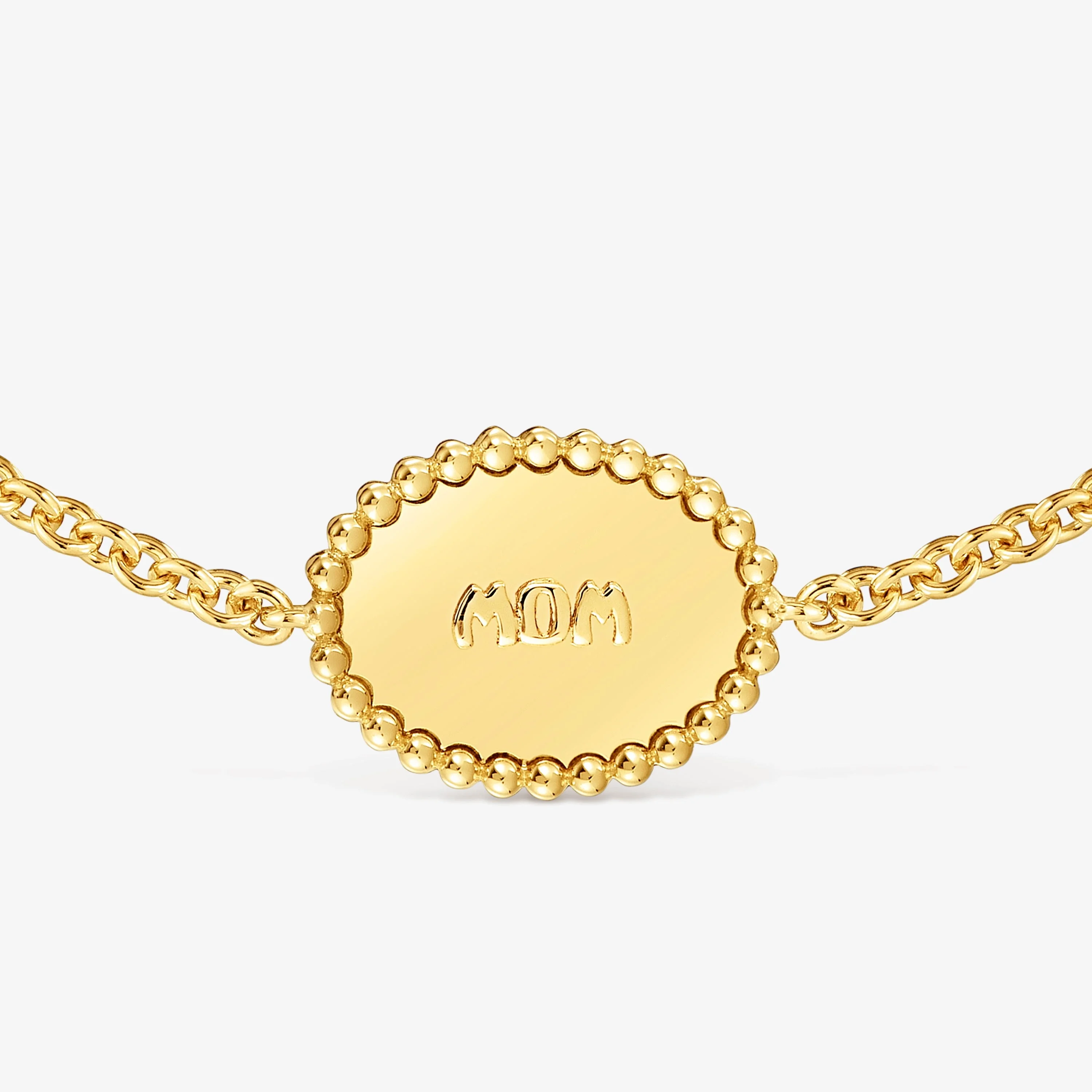 18K gold vermeil chain Bracelet with plaque TOUS Mom - 1