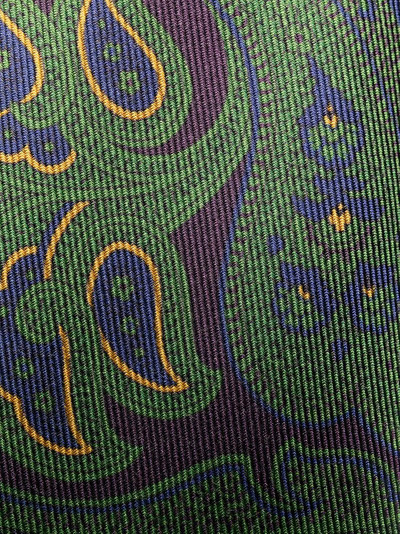 Etro paisley embroidered silk tie outlook