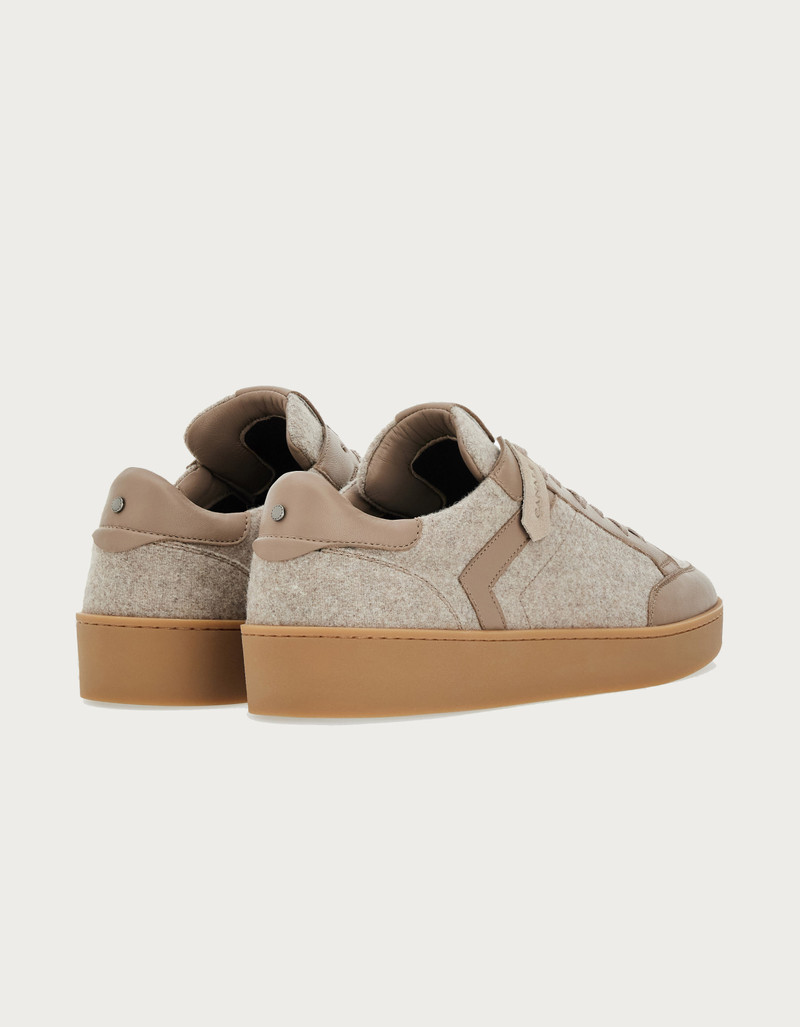 Canali CANALI NUVOLA WOOL AND SHEEPSKIN SNEAKERS DERBY WITH RUBBER SOLE outlook