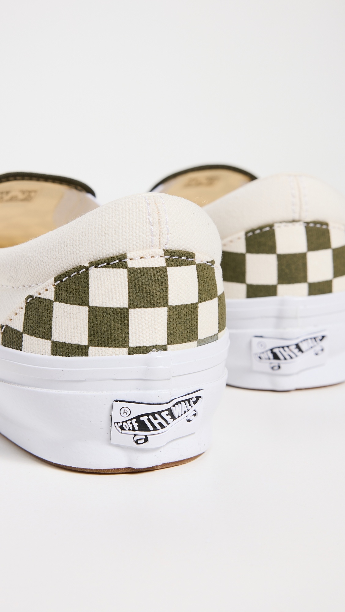 Classic Checkerboard Slip On Sneakers - 3