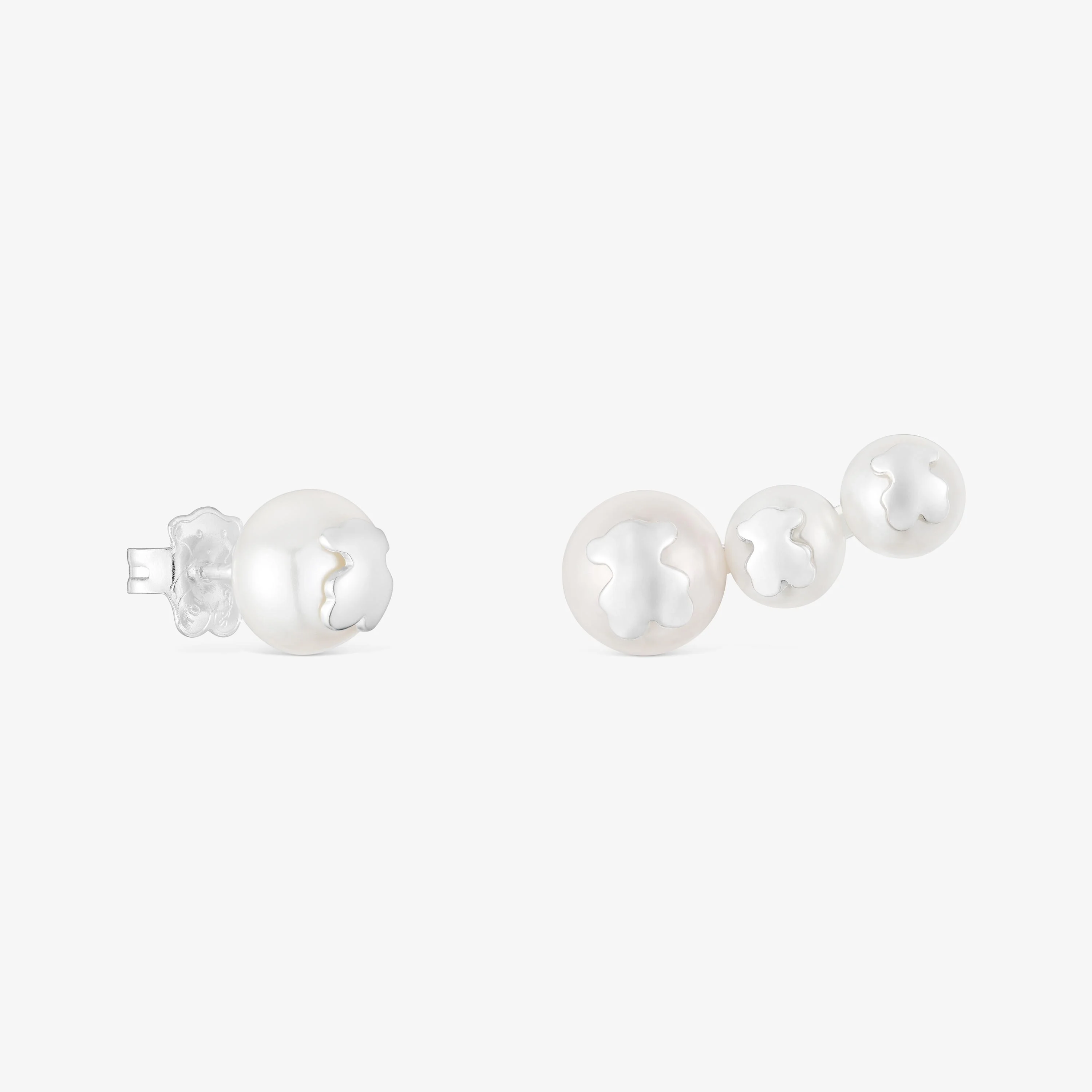 Triple pearl and silver earrings TOUS Icon Pearl - 1