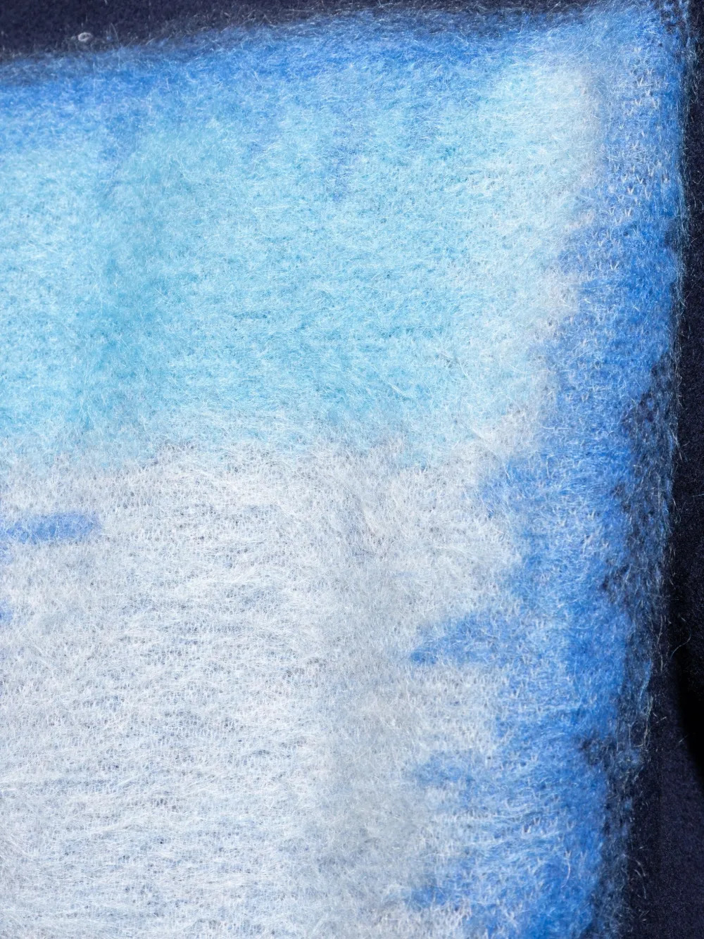 GIVENCHY - Men Crewneck Sweater in Wool with brushed Afternoon Light in Jacquard - 4