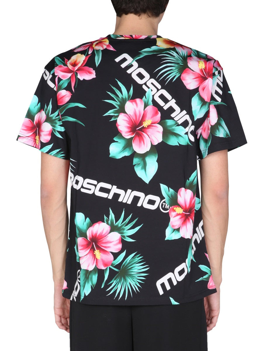 Moschino Men Floral Print T-Shirt - 3