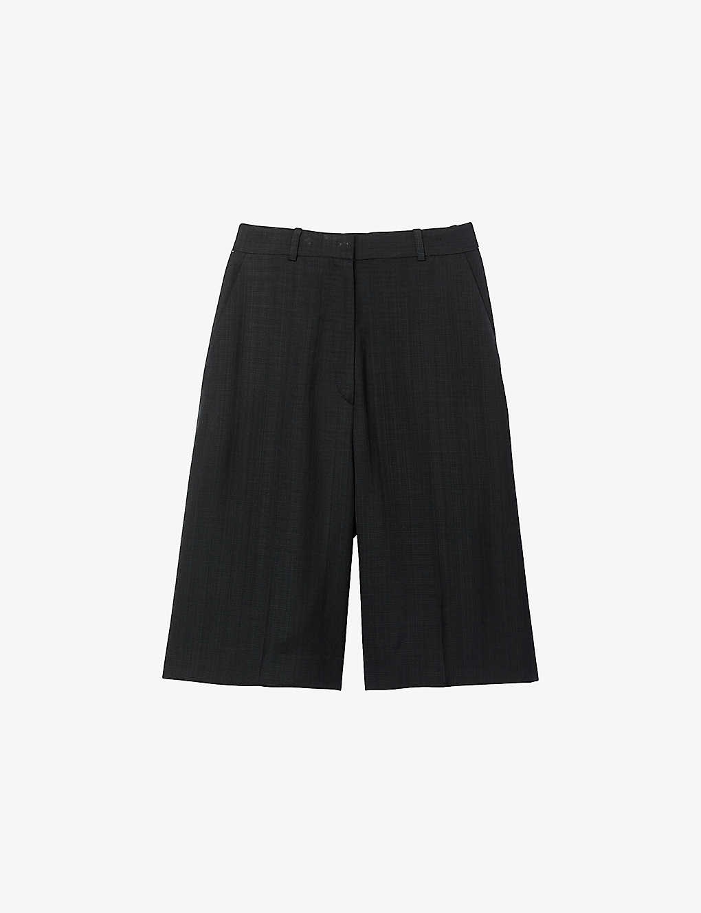 Jerry straight-leg mid-rise stretch-woven bermuda shorts - 1