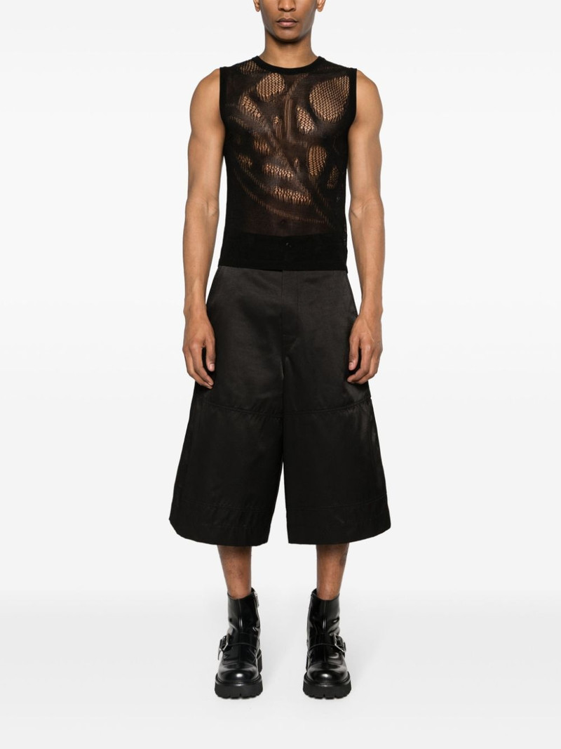 MM6 Maison Margiela knee-length twill cargo shorts outlook