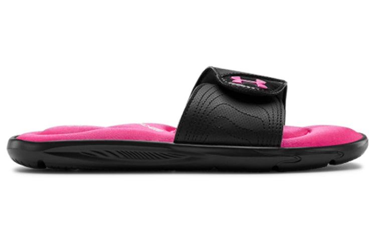(WMNS) Under Armour Ignite 9 Slide 'Black Pink Surge' 3022717-003 - 3