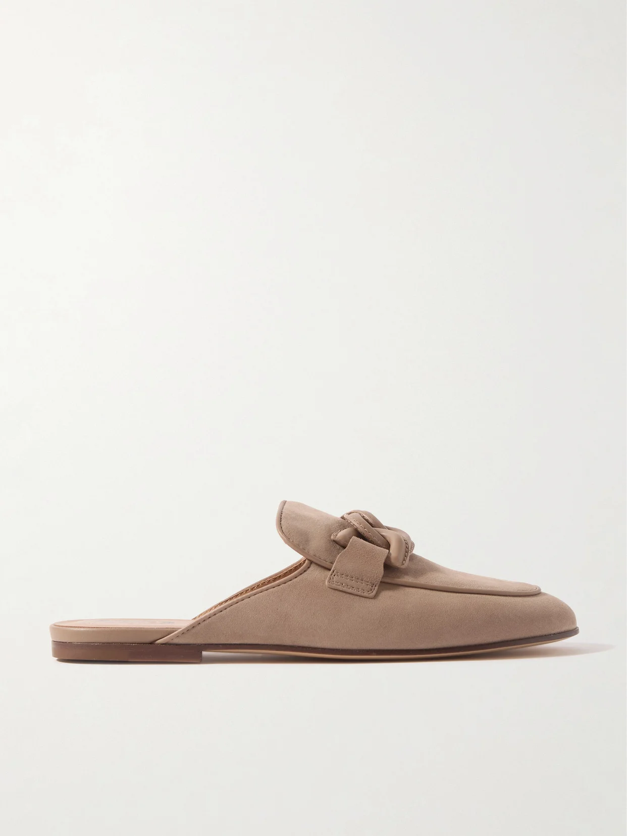 Embellished Leather Slippers - 1