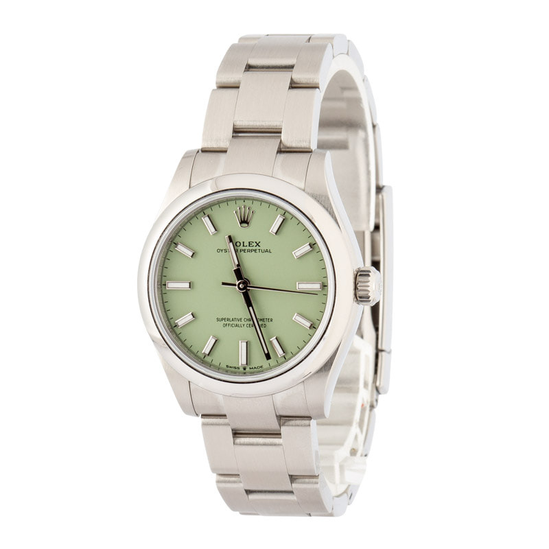 Rolex Oyster Perpetual 31 ref 277200 Pistachio Dial - 2