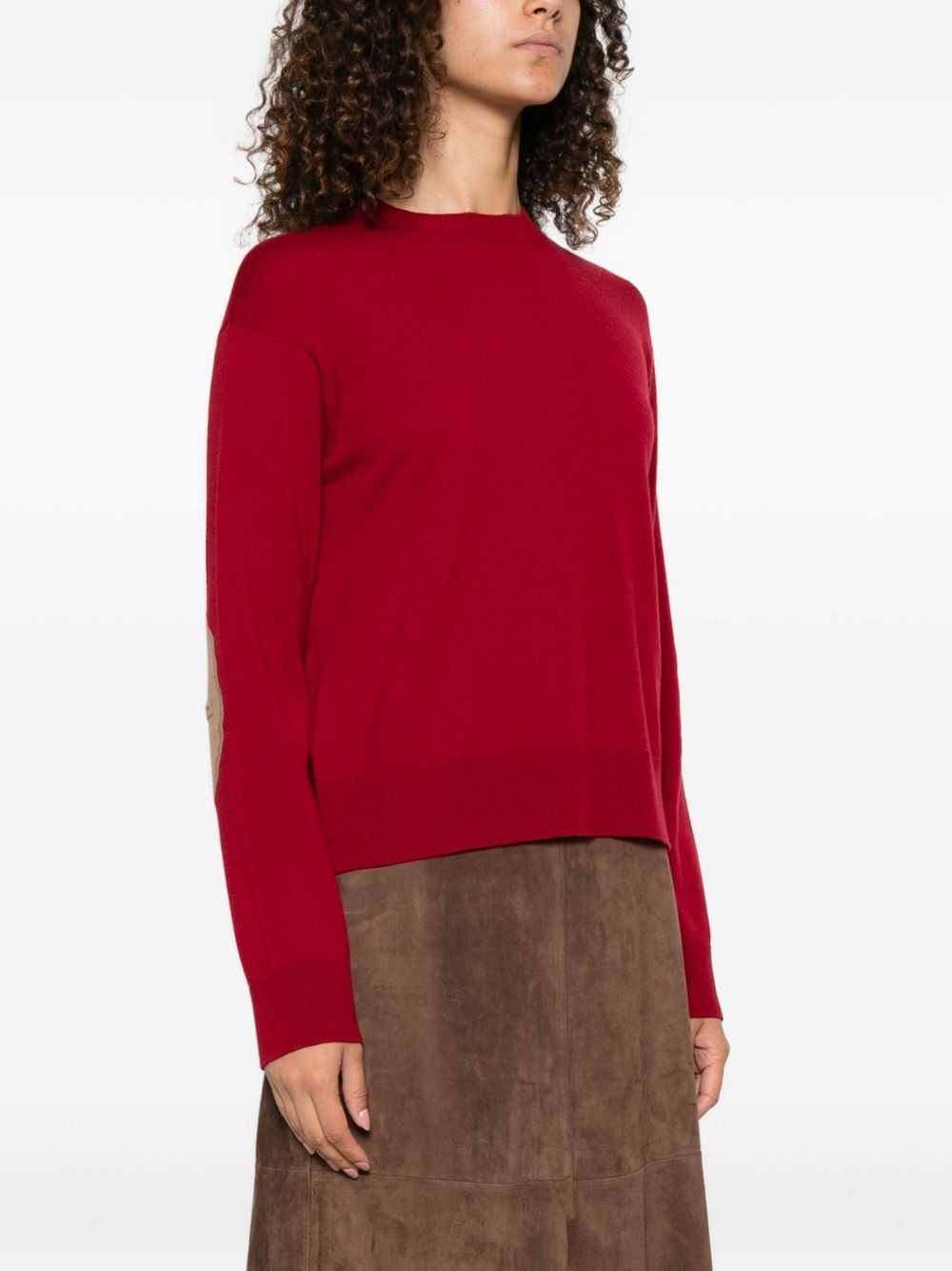 round-neck wool jumper - 3