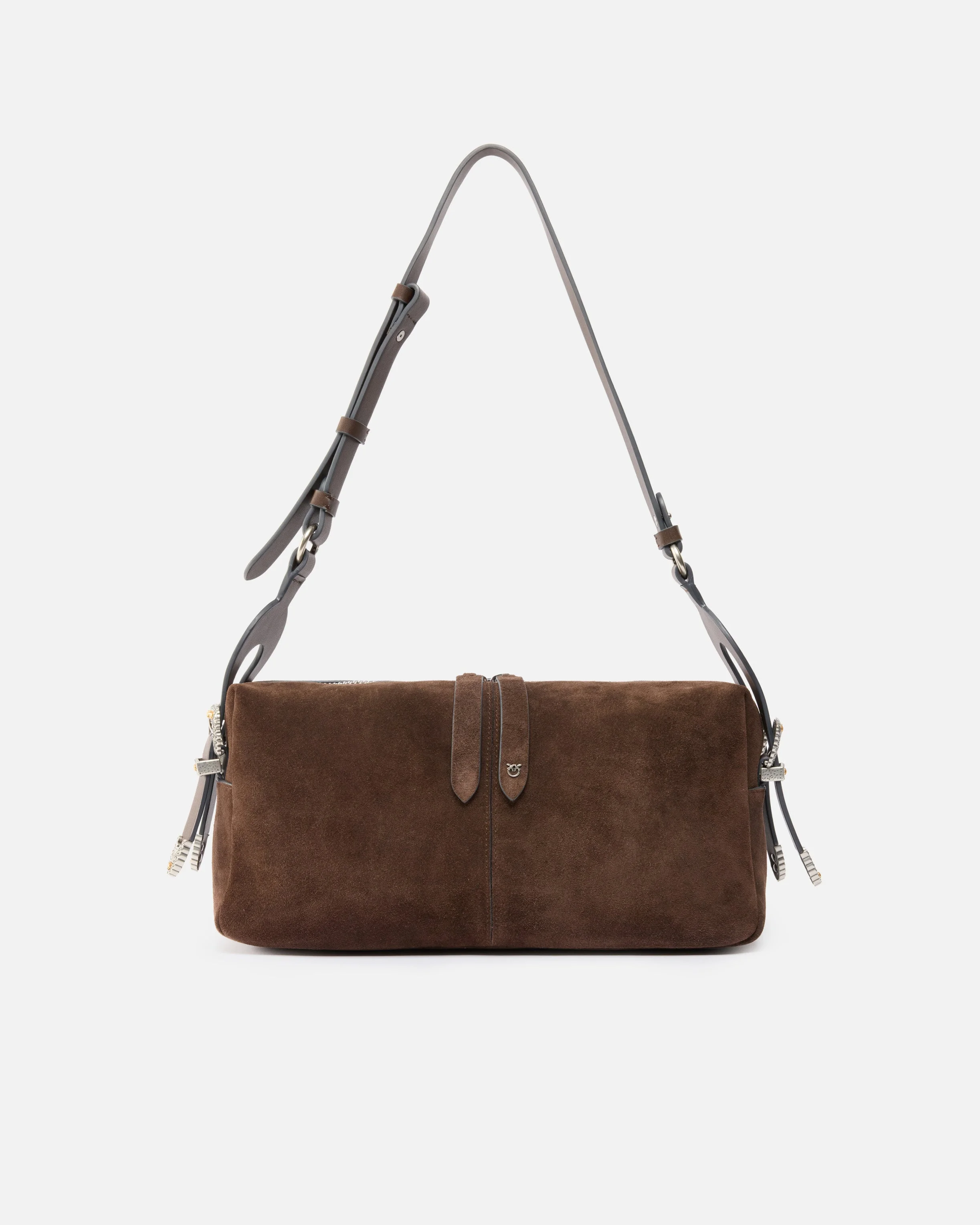 KEEPER BAG MEDIUM SHOULDER BAG IN SUEDE - 1