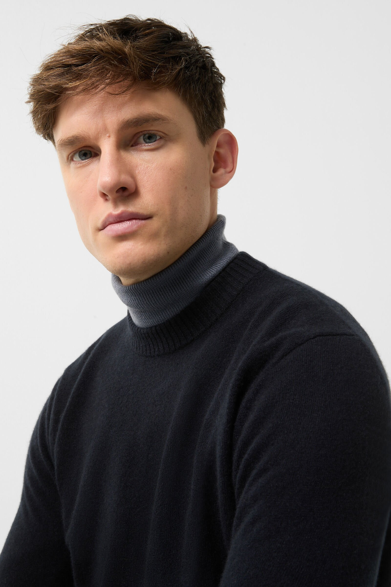 Brendon cashmere sweater in Navy blue - 4