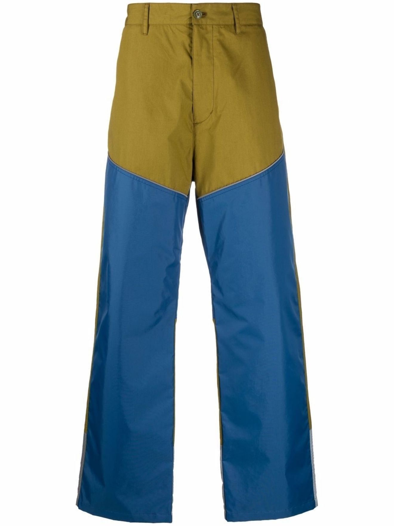 colour-block trousers - 1