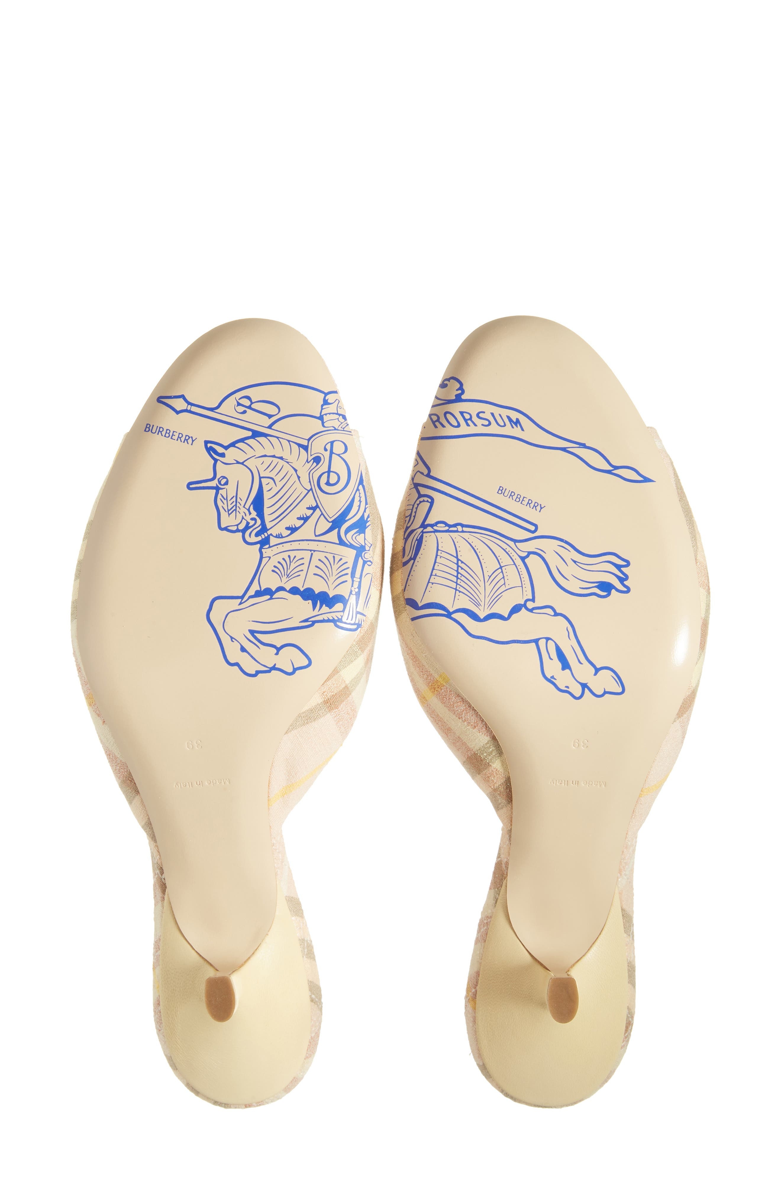 burberry Mews Check Slide Sandal in Teacup Ip Check at Nordstrom - 6