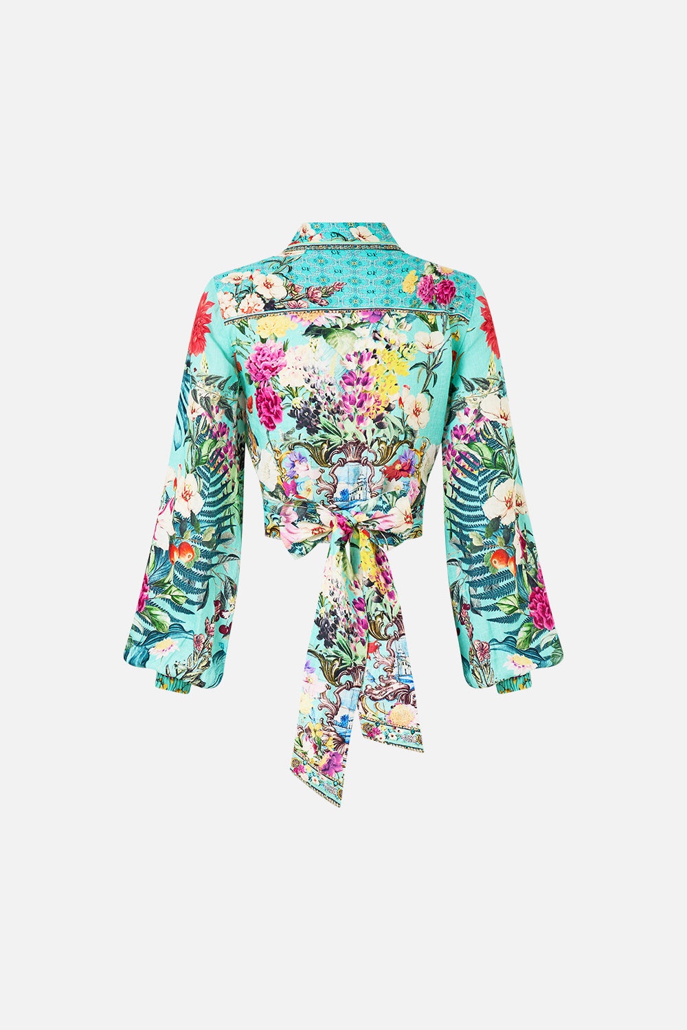 CROPPED WRAP SHIRT - 8