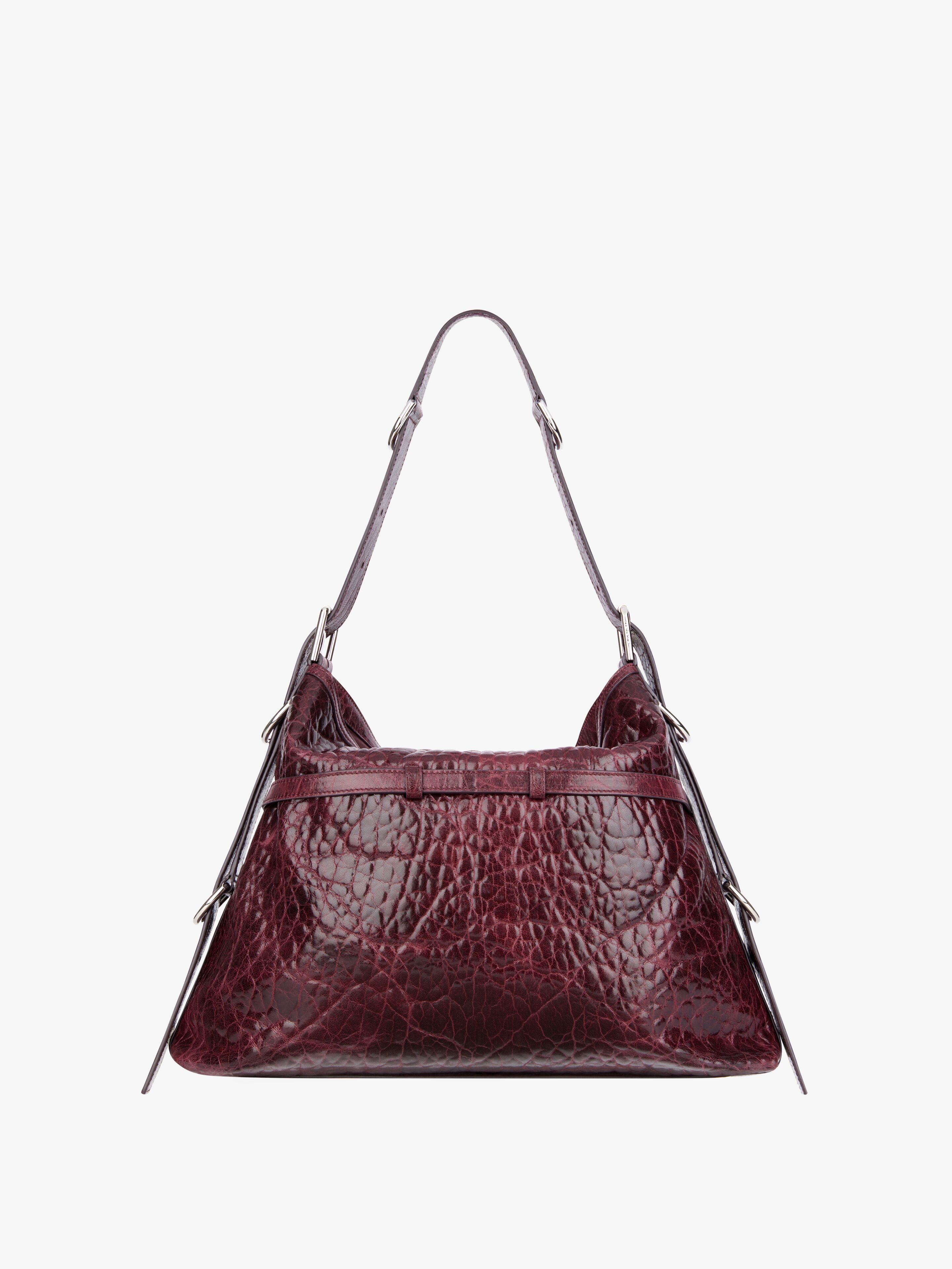 MEDIUM VOYOU BAG IN CRACKLED PATENT LEATHER - 4