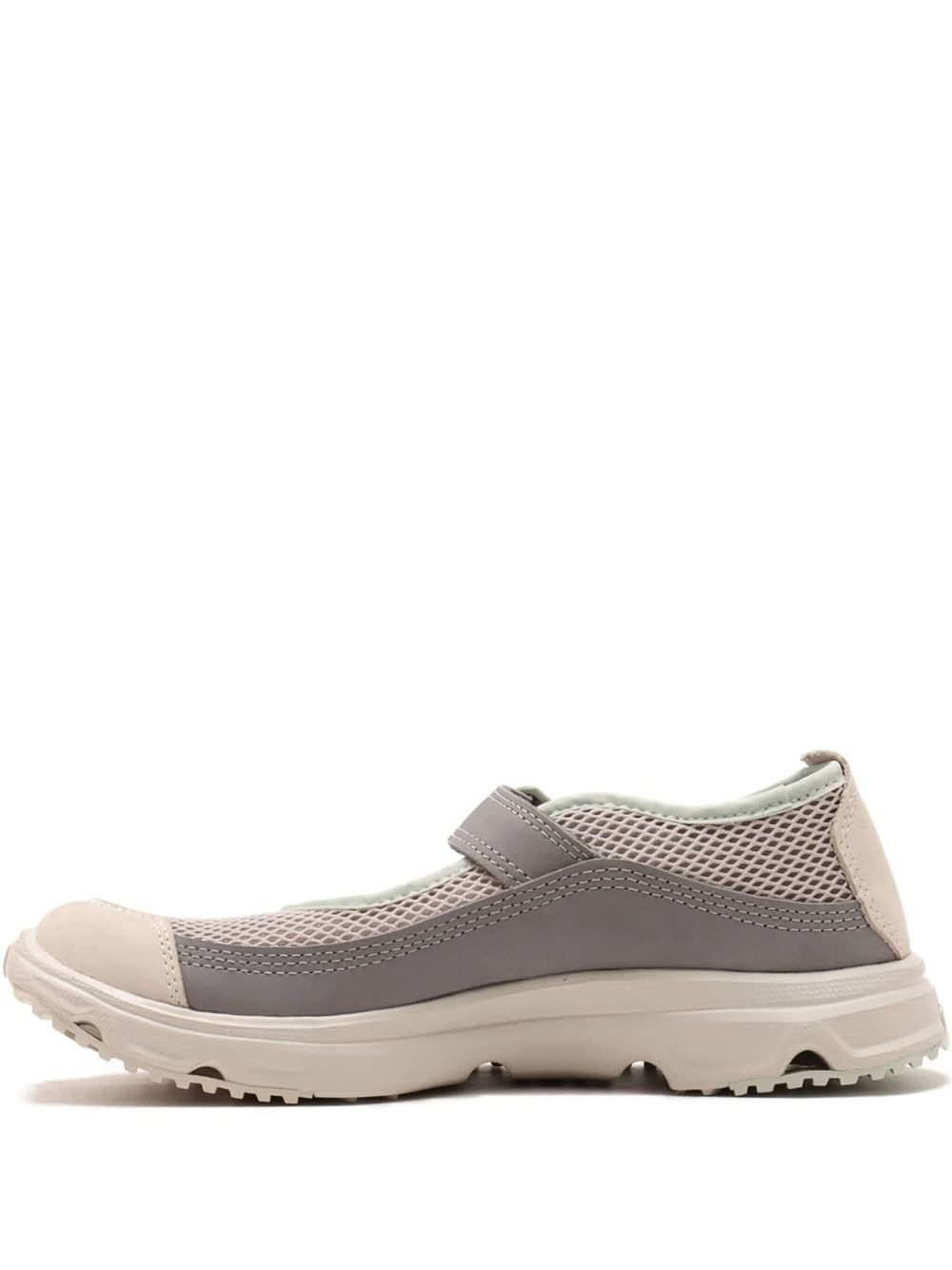 buckle-strap mesh trainers - 1