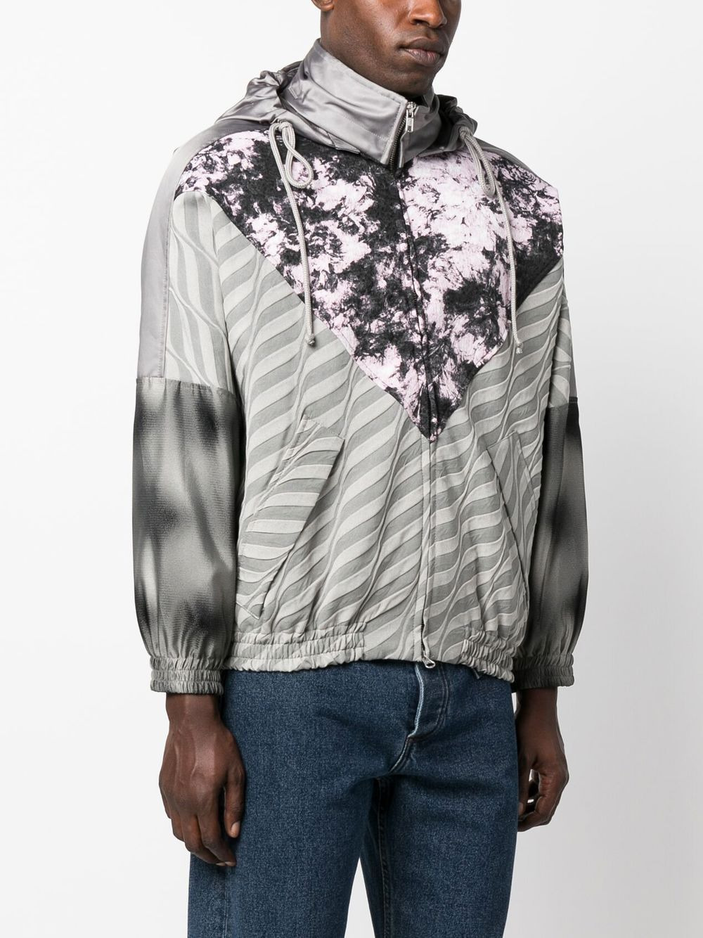 graphic-print hooded jacket - 3