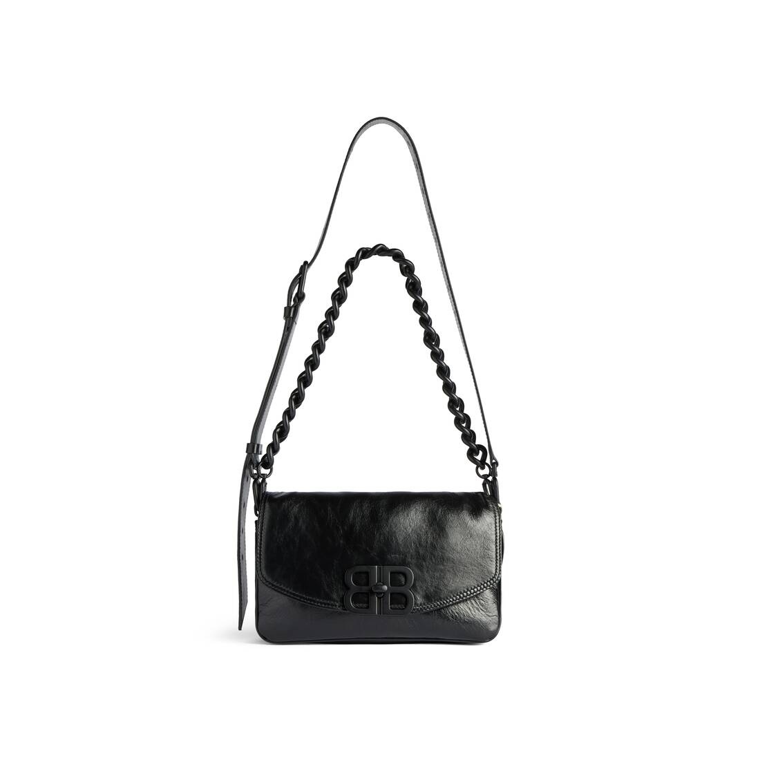 Bb Soft Small Flap Bag  in Black - 5