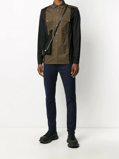 Neil Barrett military-style slim-fit shirt outlook