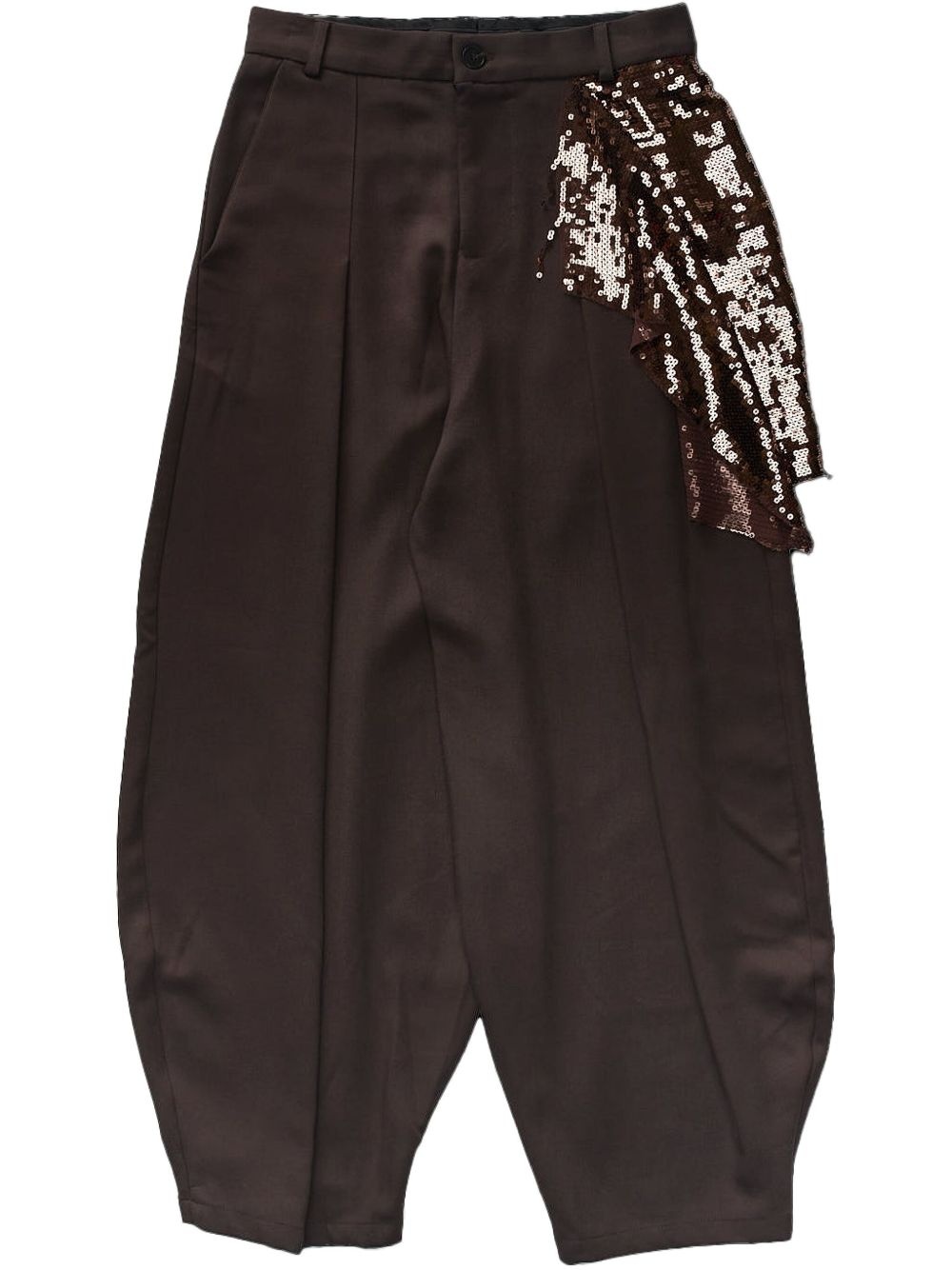 Kickout Drape "Brown" trousers - 1