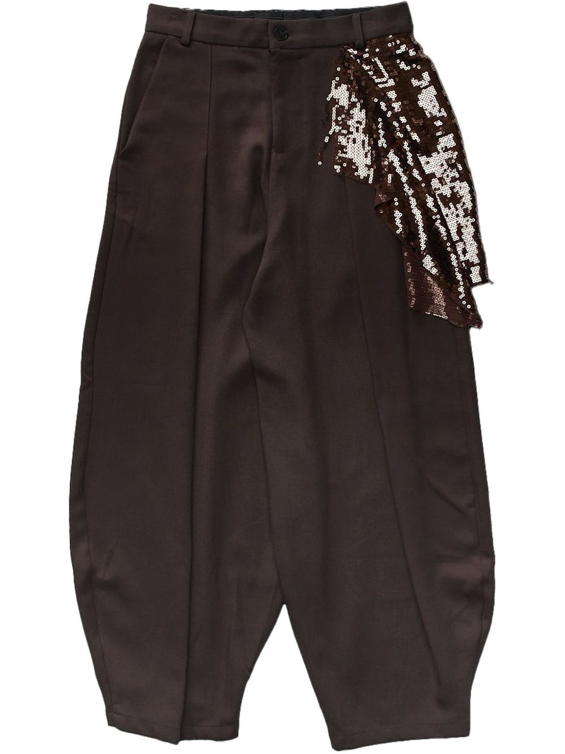 Kickout Drape "Brown" trousers 1