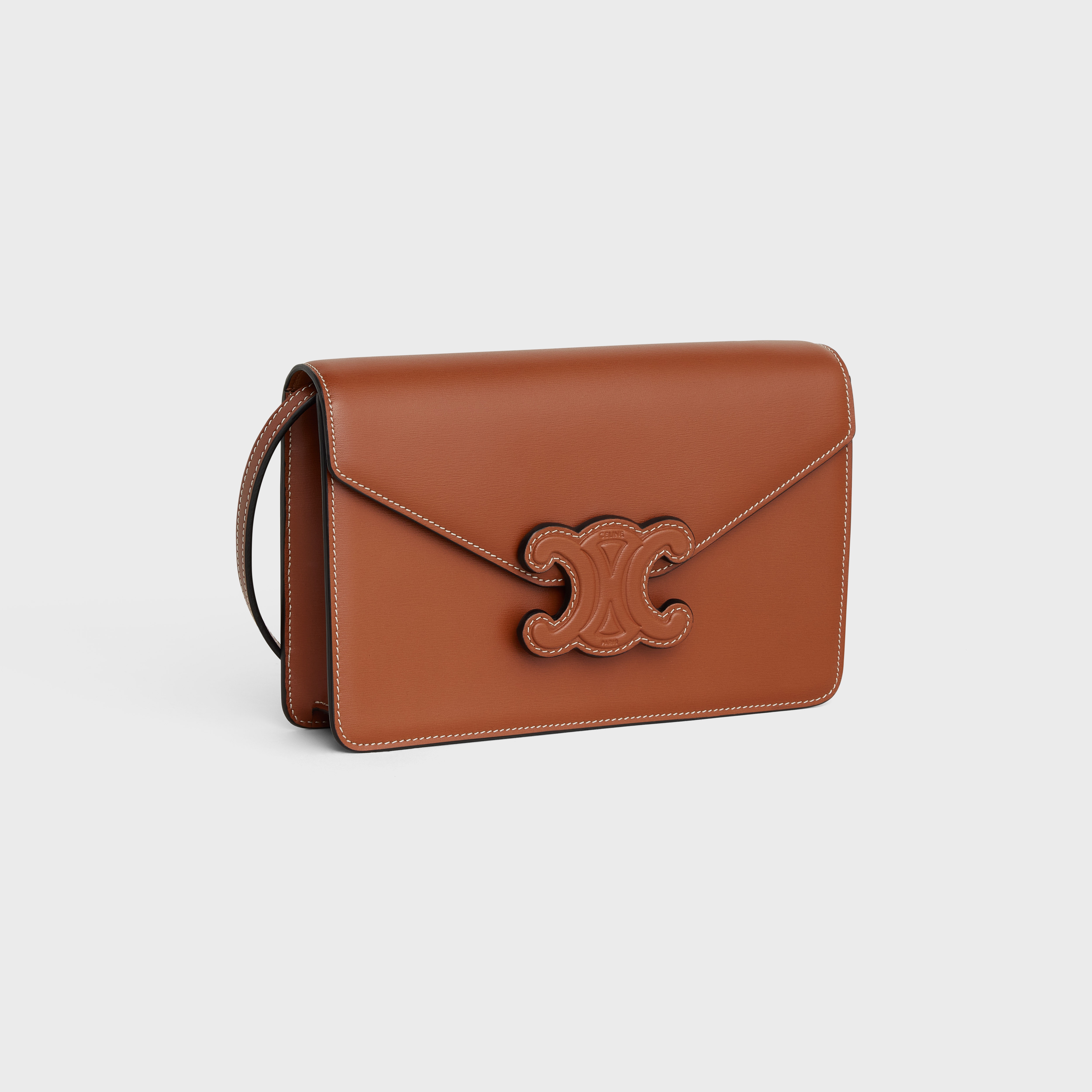 WALLET ON STRAP CUIR TRIOMPHE in Shiny calfskin - 2