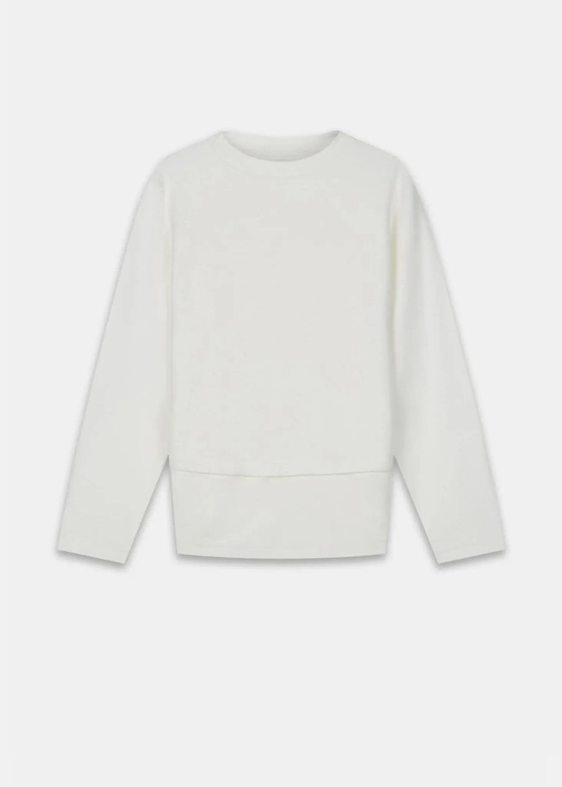 Men's Gloverall x Les Basics Le Boat Neck Sweat White 1