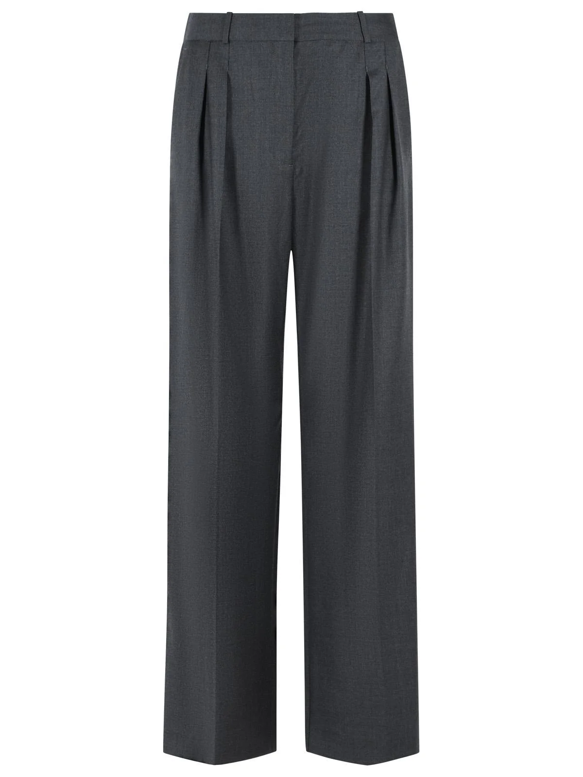 Loulou De Saison SBIRU Lds Grey Virgin Wool Trousers - 1