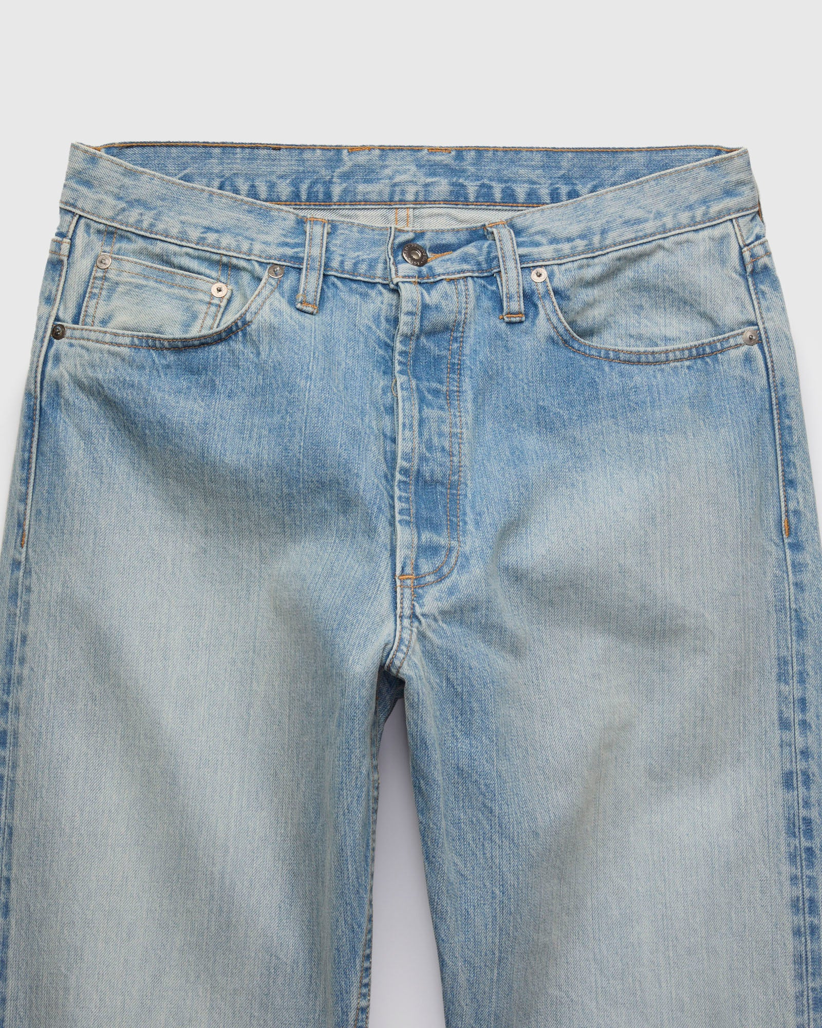 CS-100XV 14oz Vintage Wash Indigo Selvedge Denim - Classic Straight Fit - 4
