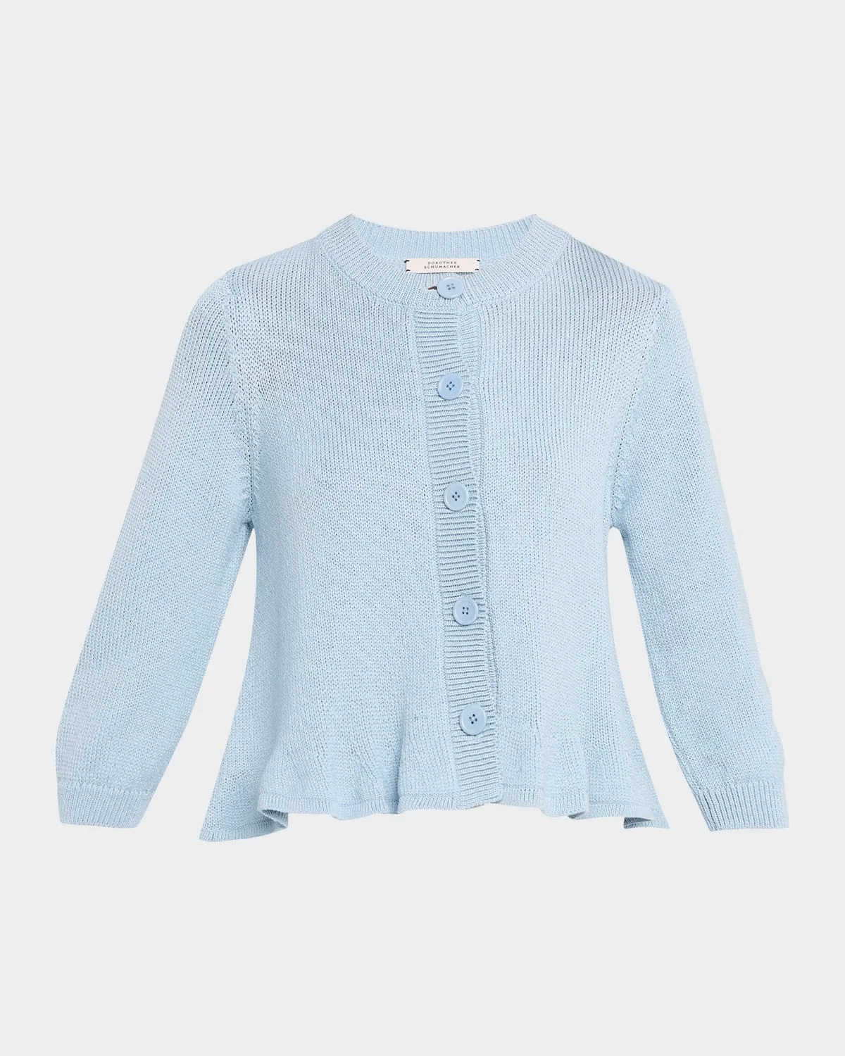 Cotton Candy Cropped Cotton Cardigan - 1