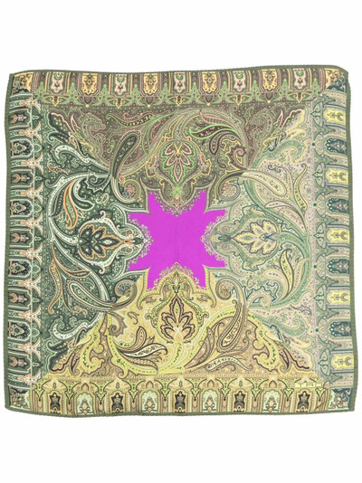 Etro paisley-print silk pocket square outlook