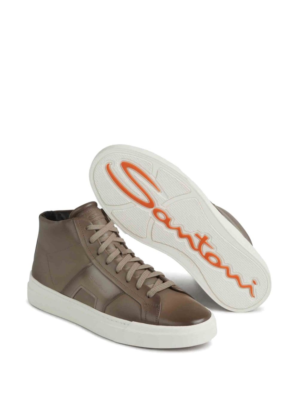 logo-print high-top sneakers - 4