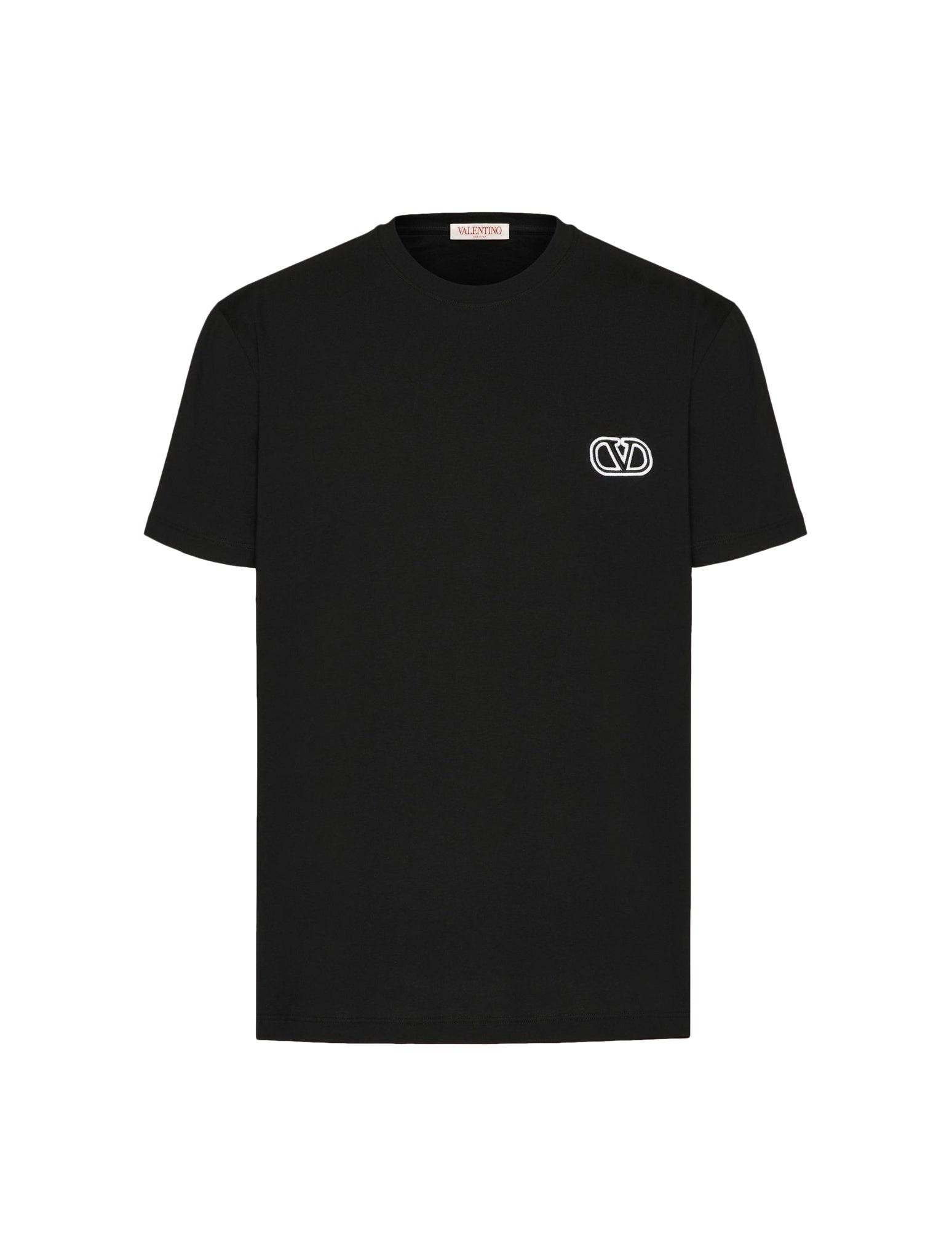 COTTON T-SHIRT WITH VLOGO SIGNATURE PATCH - 2