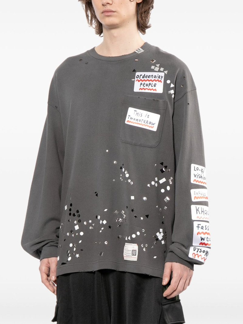 slogan-print T-shirt 3