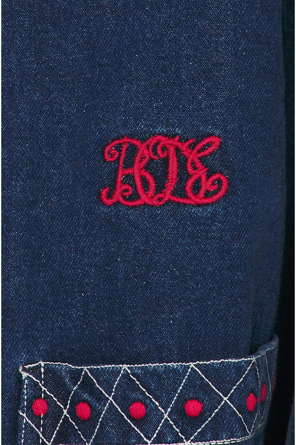 Embroidered Denim Jacket - 3