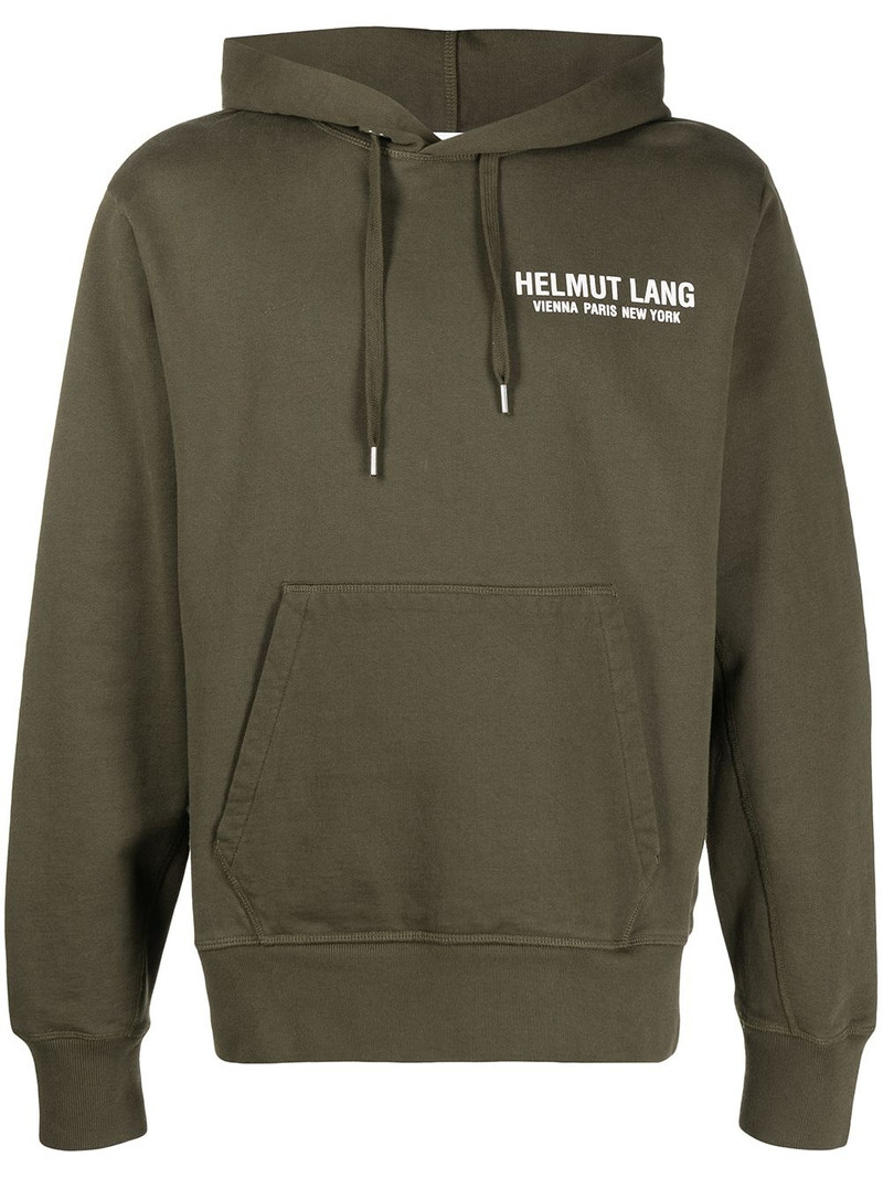 logo print hooded sweatshirt 1