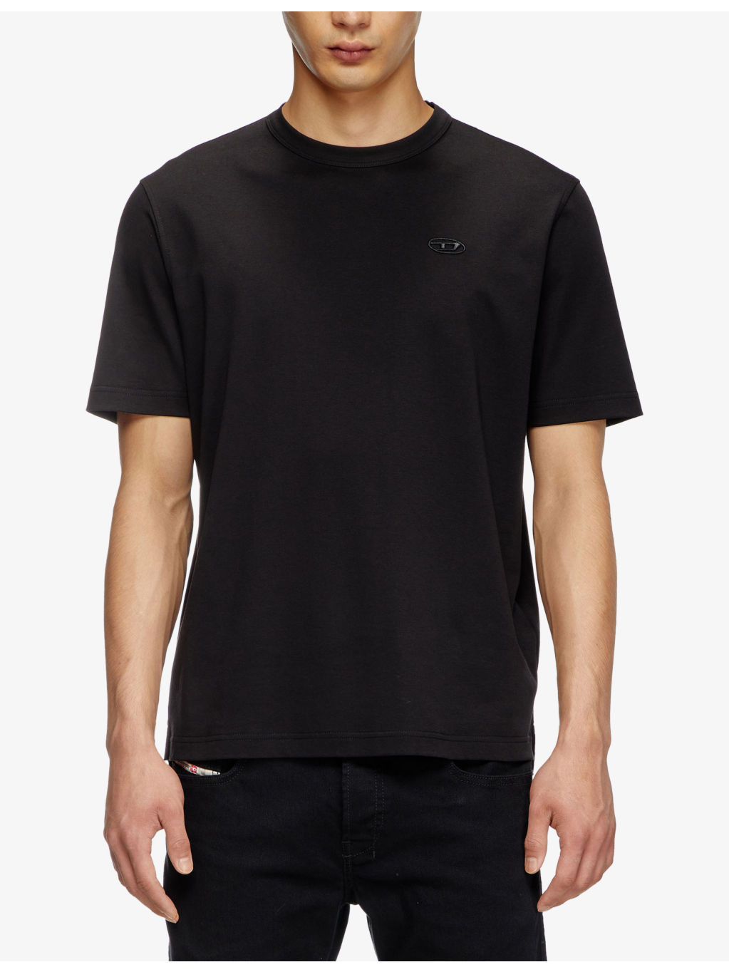 T-Adjust-Slits-R17 Crewneck Cotton-Jersey T-Shirt - 3