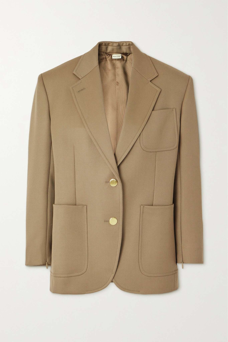 Wool-twill blazer - 1