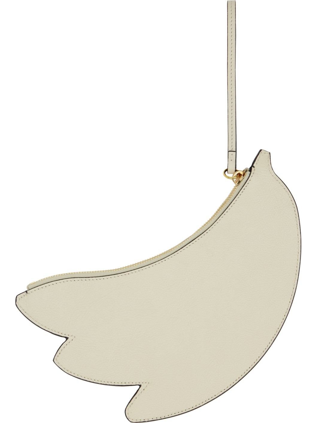 Black & Off-White Banana Flat Pouch - 2